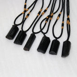 Men Women Healing Stone Necklace Tourmaline Stone Pendant
