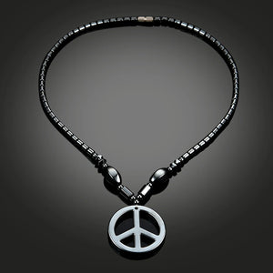 Men Women Hematite Necklace Magnet Red Beads Magnetic Therapy Care Neck
