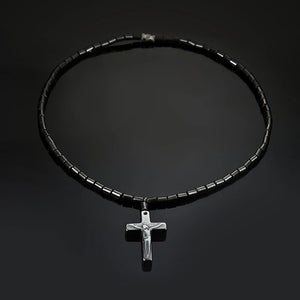 Men Women Hematite Necklace Magnet Red Beads Magnetic Therapy Care Neck