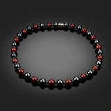 Men Women Hematite Necklace Magnet Red Beads Magnetic Therapy Care Neck