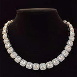 Hip Hop Chain Necklace 12.5mm Square Chain Iced Out Bling Bling HipHop Necklaces