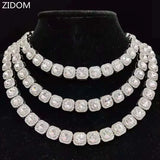 Hip Hop Chain Necklace 12.5mm Square Chain Iced Out Bling Bling HipHop Necklaces
