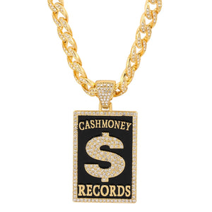 Hip Hop Iced Out Bling Rhinestone Gun Chain Necklace