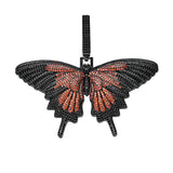 Hip Hop Iced Out CZ Bling Butterfly Pendant Necklace Rope Chain