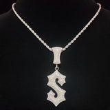 Men Women Hip Hop S Pendant Necklace Cuban Chain Iced Out Punk Jewelry