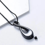 Men Women Infinity Cremation Jewelry For Ashes Pendant Stainless Steel