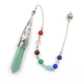 Natural Healing Gem Stone Reiki Pyramid Pendulum