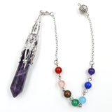 Natural Healing Gem Stone Reiki Pyramid Pendulum