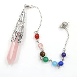 Natural Healing Gem Stone Reiki Pyramid Pendulum