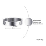 Personalized Engraved Stretch Bracelet with Stainless Steel Band
