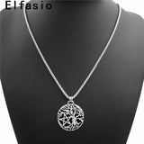 Yggdrasil Tree of Life Pendant Necklace with Stainless Steel Chain