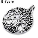 Yggdrasil Tree of Life Pendant Necklace with Stainless Steel Chain