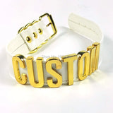 Men Women Punk Unisex Letter Choker Choose Letter Collar Name Word Necklace