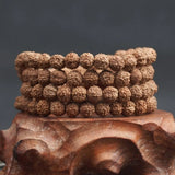 Men Women Rosary Wooden Beads Bracelet