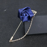 Rose Flower Leaf Brooch Pin Wedding Party Brooch Jewelry