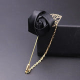 Rose Flower Leaf Brooch Pin Wedding Party Brooch Jewelry