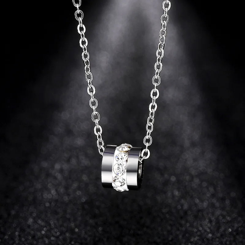 Men Women Star of David Pendant Necklace Stainless Steel Chain Jewelry