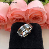 Tungsten Ring with Carbon Fiber Inlay Band 8MM Comfort Fit