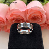 Tungsten Ring with Carbon Fiber Inlay Band 8MM Comfort Fit