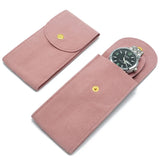 Men Women Watch Travel Case Portable Velvet Watch Storage Bag and Organizer