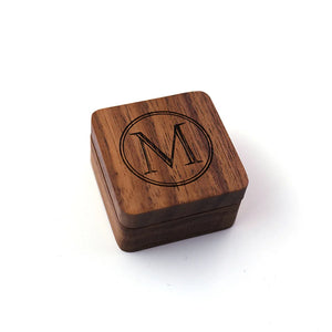 Men Women Wood Jewelry Ring Cuff Links Magnet Packing