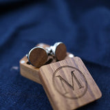 Men Women Wood Jewelry Ring Cuff Links Magnet Packing