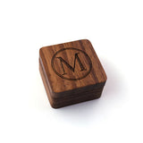 Men Women Wood Jewelry Ring Cuff Links Magnet Packing