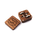 Men Women Wood Jewelry Ring Cuff Links Magnet Packing