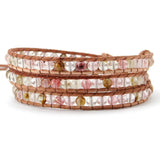 Men Leather Agate Wrap Bracelet Spiritual Jewelry