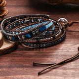 Bohemian 4mm Bead Wrap Bracelet