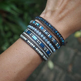 Bohemian 4mm Bead Wrap Bracelet