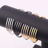 Stainless Steel Fork Bracelet Adjustable Opening Jewelry