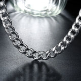 Men's 24'' 60cm 10mm N925 Sterling Silver 115g Solid Snake Chain N011