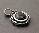 Men's Stainless Steel Biker Punk Crystal Charm Necklace