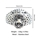 Men's 316L Stainless Steel Gothic Bear Bangle