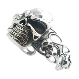 Men's Stainless Steel Gothic Skull Bangle
