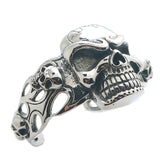 Men's Stainless Steel Gothic Skull Bangle