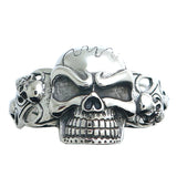 Men's Stainless Steel Gothic Skull Bangle