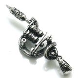 316L Stainless Steel Gothic Skull Tattoo Pendant Necklace
