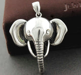 Men's Elephant Pendant Biker Charm Stainless Steel
