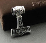 Men's Stainless Steel Thor's Hammer Mjolnir Pendant