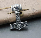 Men's Stainless Steel Thor's Hammer Mjolnir Pendant