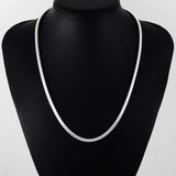 4mm Silver Snake Chain Necklace 925 Sterling Silver Jewelry