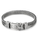 Men's Cross Bracelet 8mm Steel Punk Stainless