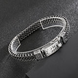 Men's Cross Bracelet 8mm Steel Punk Stainless
