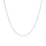 925 Silver Necklace Solid Chain Lobster Clasp Men Women Jewelry