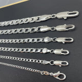 Men's 925 Silver Necklace 2/4/6/8/10/12MM 40-75cm Chain Necklace