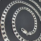 925 Silver Necklace 2-12MM 40-75cm Men Women Face Chain Jewelry