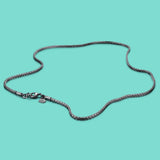 Men's 925 Thai Silver Necklace Zygote Chain Contracted Style Male Silver Jewelry