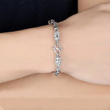 Men's 925 Vintage Silver Faucet Bracelet Domineering